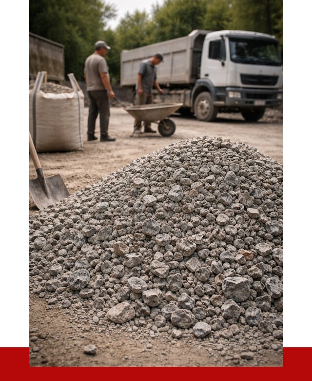 Гранитный щебень фракция 20-40 в Кирове от 3316 руб. ПРОНЕРУДКри