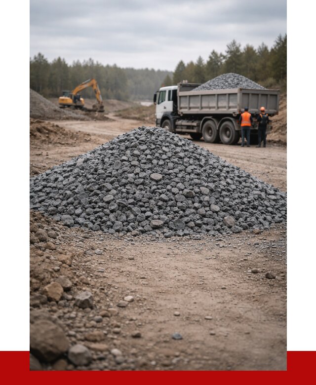 Щебень габбро диабаз фракция 40-70 в Кирове от 2280 р-ПРОНЕРУДКри