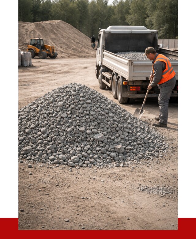 Гравийный щебень фракция 5-10 в Кирове от 2280 р. | ПРОНЕРУДКри