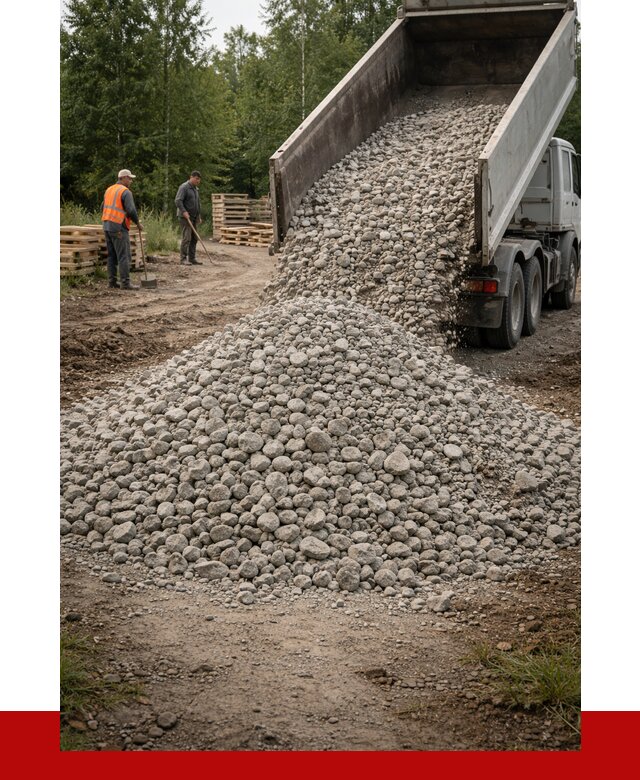 гравийный щебень фракция 70-120 в Кирове от 2539 р. ПРОНЕРУДКри