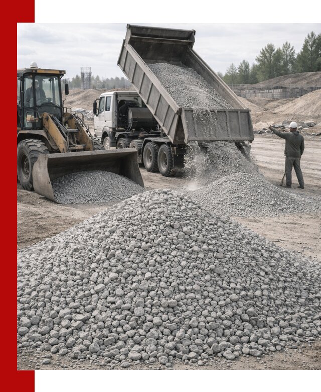 Доставка известнякового щебня фр. 5–20 в Кирове