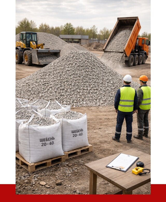 Известняковый щебень 20-40 в Кирове от 2176 р. ПРОНЕРУДКри