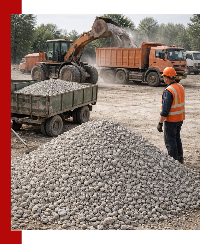 Доставка известнякового щебня фракция 20–40 в Кирове