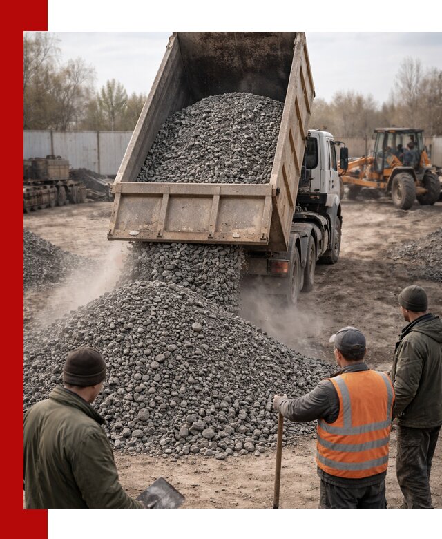 Доставка шлакового щебня в удобные сроки по выгодной цене в Кирове