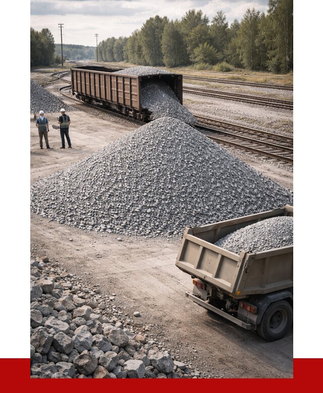 Железнодорожный щебень 20-60 в Кирове от 1762 р. | ПРОНЕРУДКри