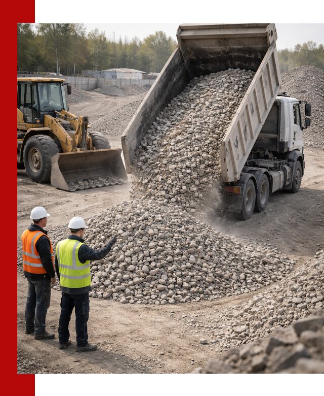 Вторичный щебень фракция 40–70 доставка в Кирове