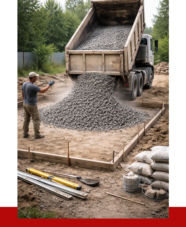 Купить щебень для фундамента в Кирове от 4663 р. | ПРОНЕРУДКри