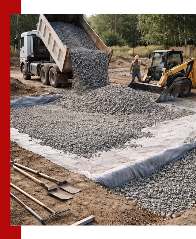 Щебень для фундамента с доставкой в Кирове