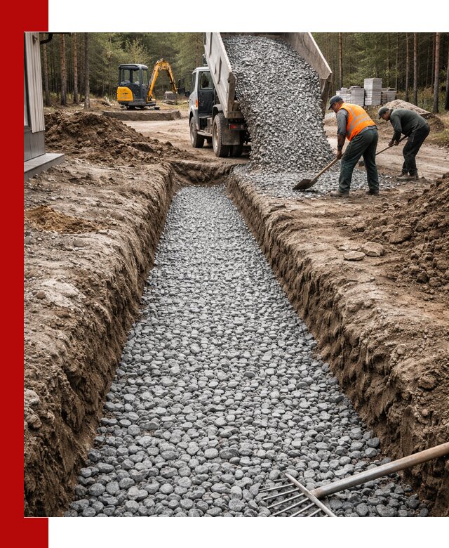 Щебень для дренажа с доставкой в Кирове высокого качества