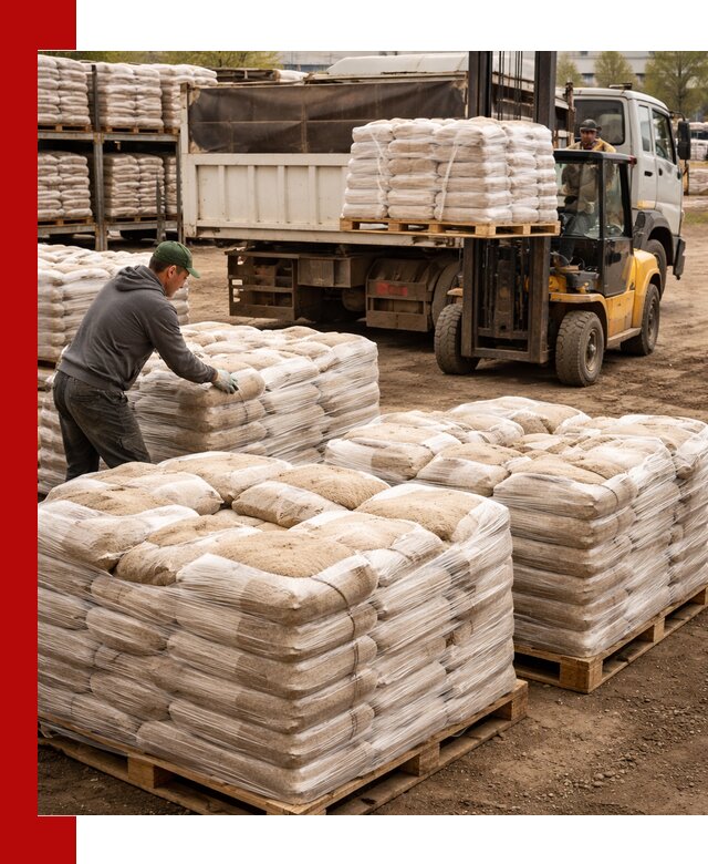 Карьерный песок в мешках с доставкой в Кирове