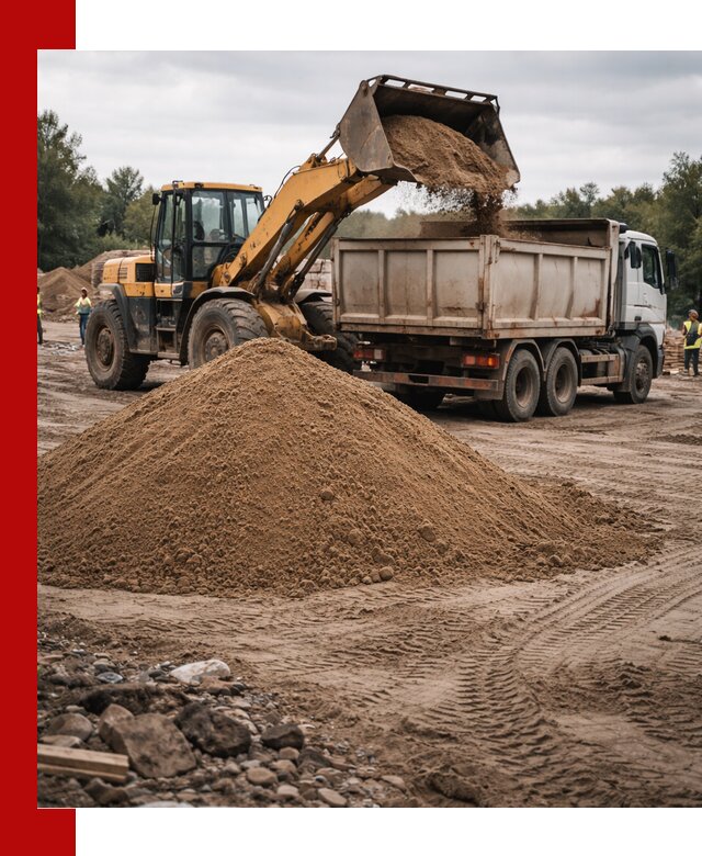 Доставка речного песка навалом в Кирове быстро и выгодно