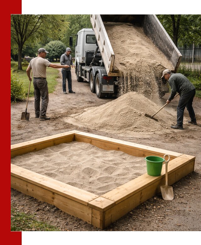 Песок для песочницы с доставкой в Кирове недорого и чистый