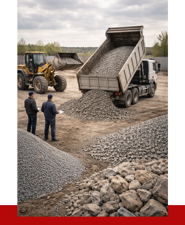 Гравий и камень с доставкой в Кирове от 4352 р. - ПРОНЕРУДКри