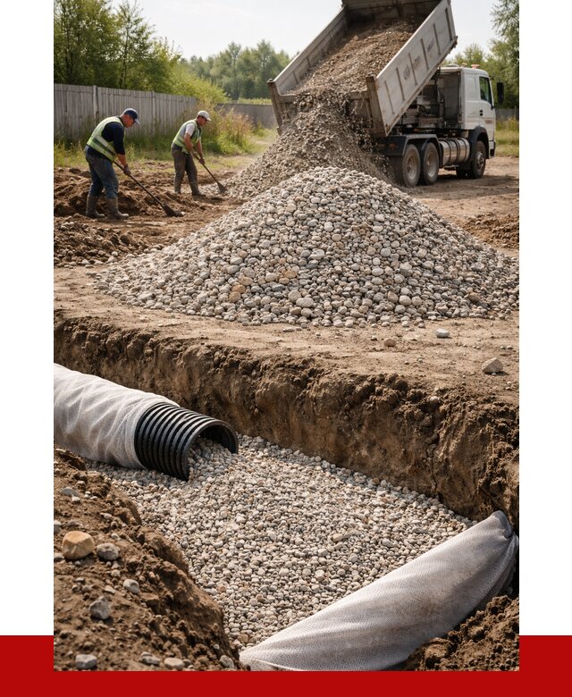 Гравий для дренажа в Кирове от 2280 р., доставка ПРОНЕРУДКри