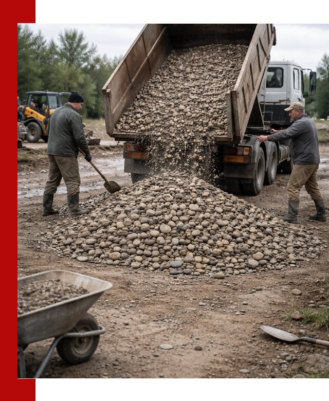 Доставка гальки речной оптом и в розницу в Кирове