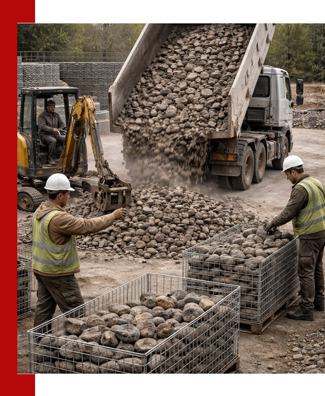 Камень для габионов фракция 100–201 в Кирове