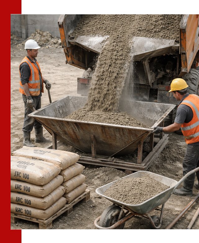 Доставка цементно-песчаной смеси М100 в Кирове