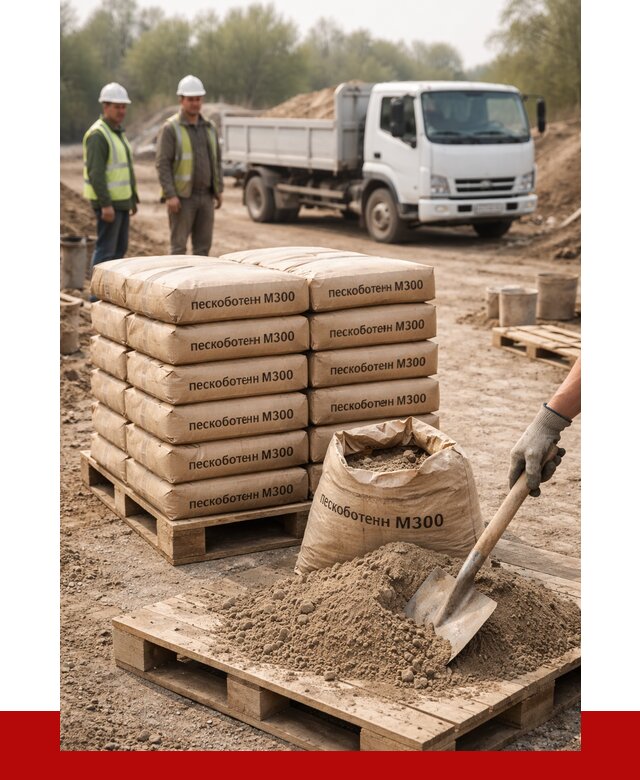 Пескобетон М300 в Кирове с доставкой от 4818 р. за куб | ПРОНЕРУДКри