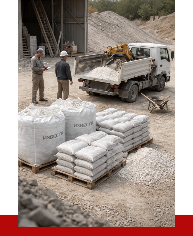 Известь строительная в Кирове с доставкой от 4352 р. | ПРОНЕРУДКри