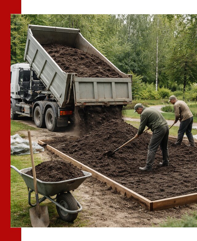 Доставка грунта для озеленения и благоустройства в Кирове