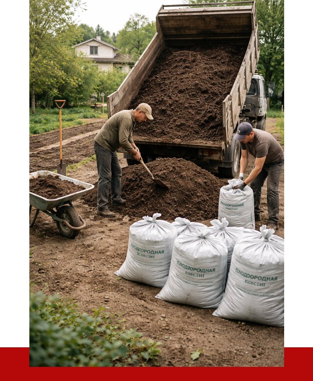 Плодородная смесь в Кирове от 4352 р./куб с доставкой | ПРОНЕРУДКри