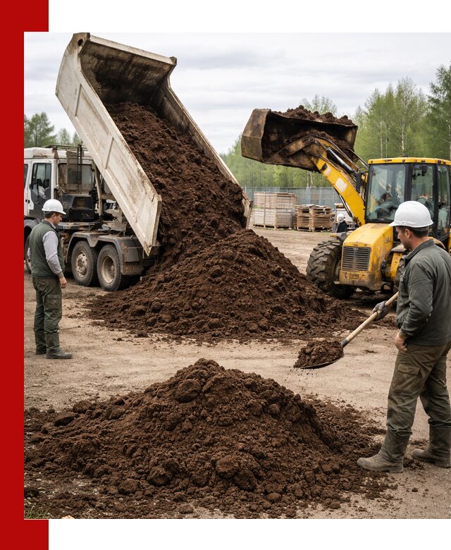 Доставка торфа оптом и в мешках в Кирове