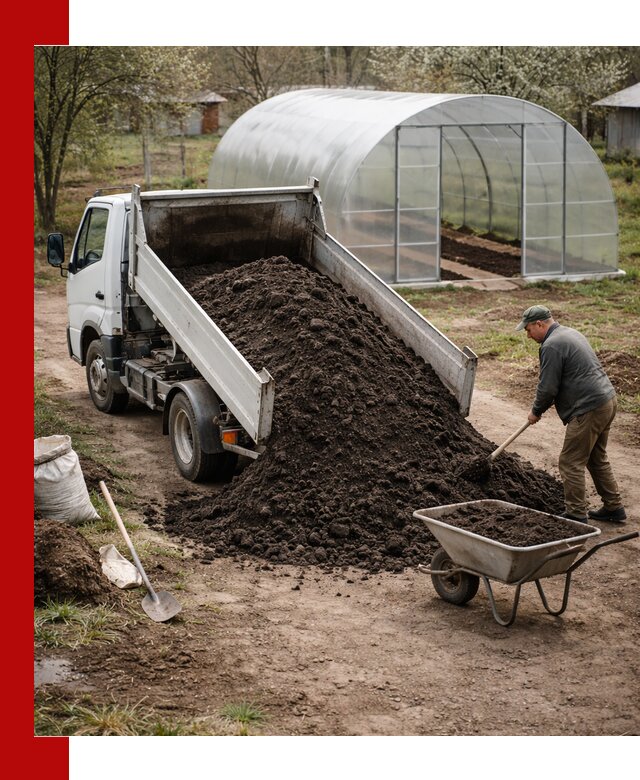 Чернозем для теплицы с доставкой в Кирове