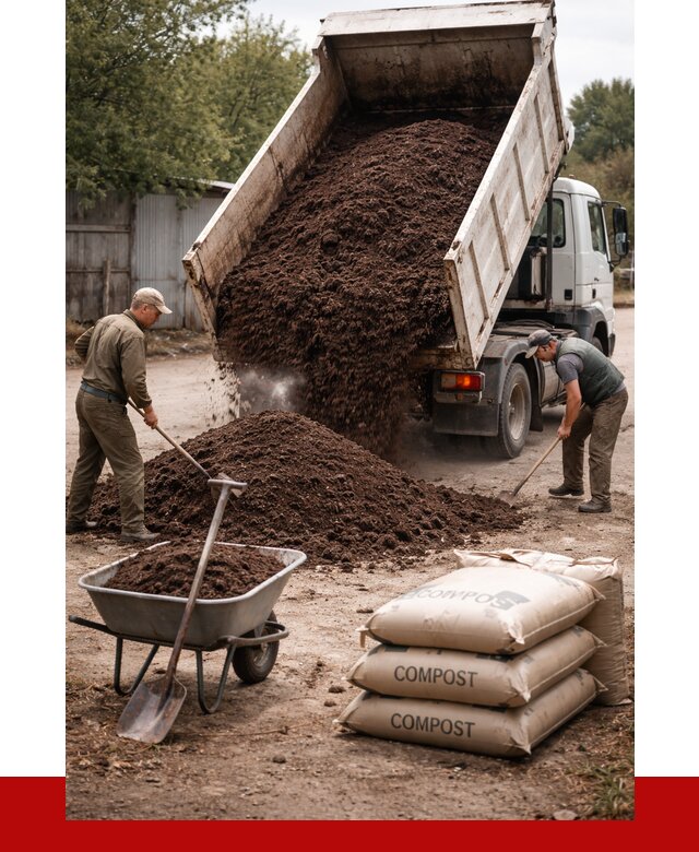 Купить компост в Кирове от 4352 р. за куб с доставкой | ПРОНЕРУДКри