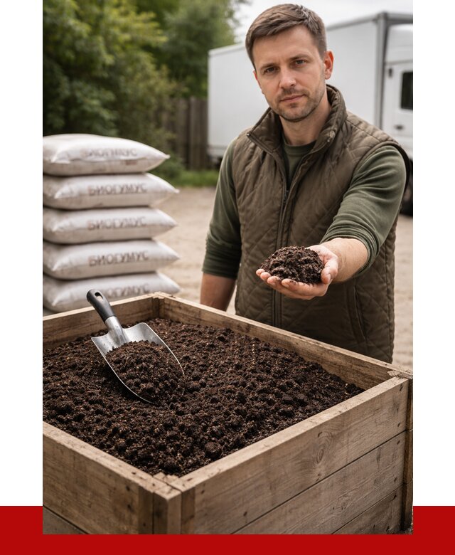 Купить биогумус в Кирове с доставкой от 8808 р. за куб | ПРОНЕРУДКри