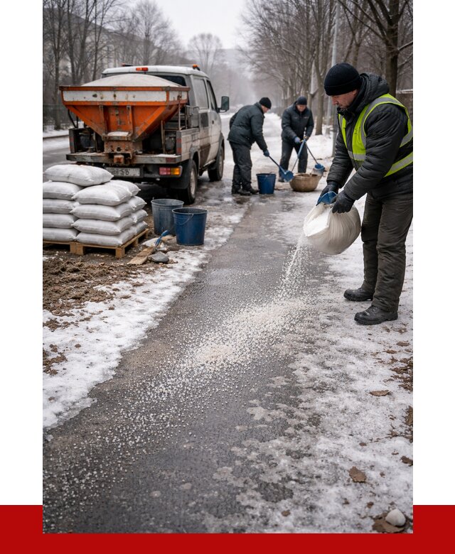 Реагент против гололеда в Кирове с доставкой от 4663 р. | ПРОНЕРУДКри