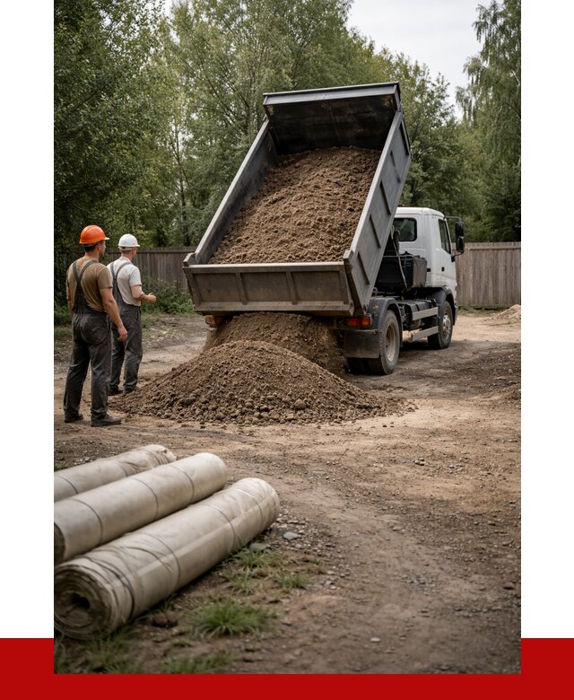 Доставка сыпучих материалов самосвалом в Киров от 4352 р. | ПРОНЕРУДКри