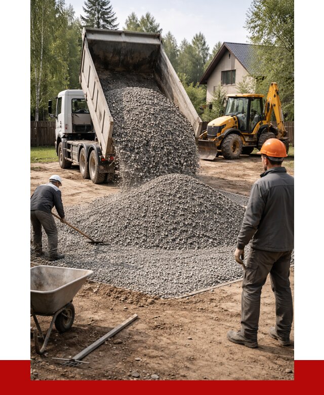 Отсыпка участка щебнем в Кирове от 6735 р. ПРОНЕРУДКри