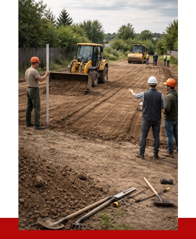 Планировка участка грунтом в Кирове от 4663 р ПРОНЕРУДКри