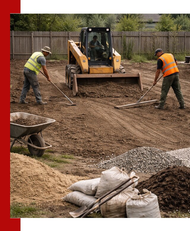 Выравнивание участка под строительство и благоустройство в Кирове